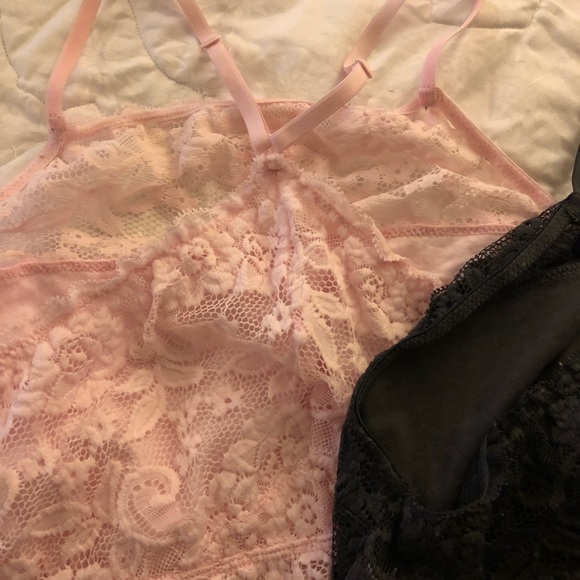 2 SO Bralettes Charcoal/Pink - Picture 3 of 12